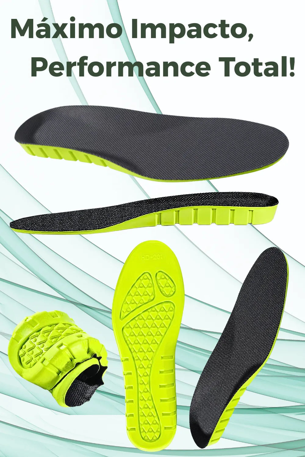 Palmilha ortopédica X esportiva, performance total para seus treinos! Amortecimento de alto impacto para corrida e academia. #esporte #performance #treino